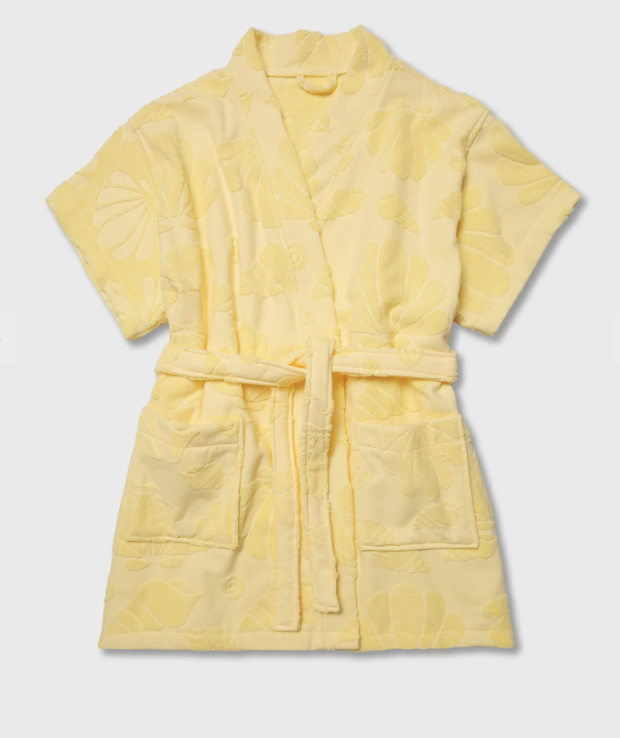 Yellow Cotton Beach Robe